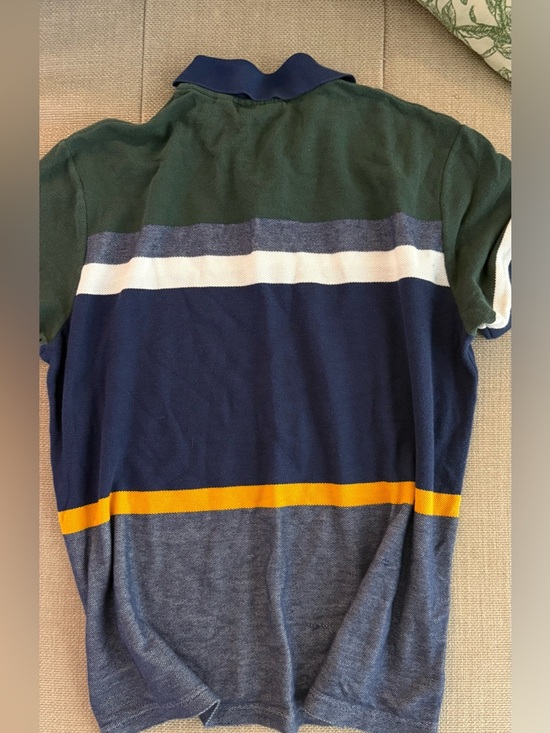Lacoste Men’s Polo Shirt Size XXL (FR 7) Striped Colorblock Regular Fit Cotton - Picture 4 of 8